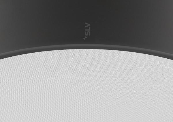 MEDO® PRO 40, Wand- und Deckenaufbauleuchte, rund, 3000/4000 K, 19 W, DALI, Touch, 80°, UGR <19, schwarz