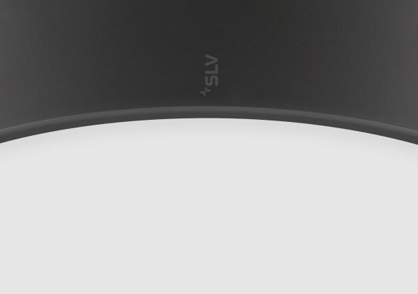 MEDO® PRO 40, Wand- und Deckenaufbauleuchte, rund, 3000/4000 K, 19 W, DALI, Touch, 110°, schwarz