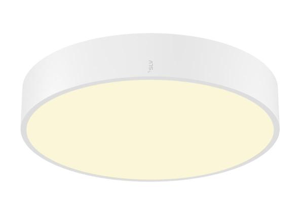 MEDO® PRO 40, Wand- und Deckenaufbauleuchte, rund, 3000/4000 K, 19 W, DALI, Touch, 110°, weiß