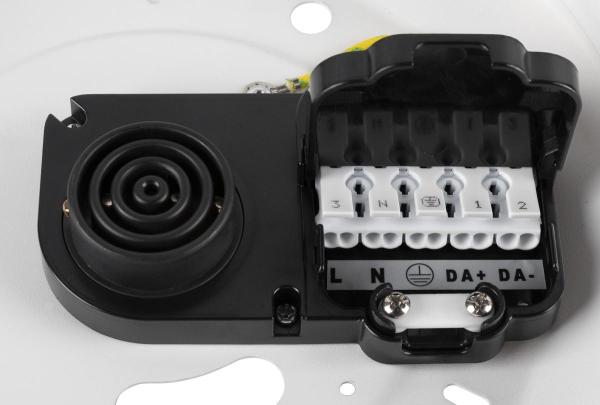 MEDO® PRO 40, Wand- und Deckenaufbauleuchte, rund, 3000/4000 K, 19 W, DALI, Touch, 110°, weiß