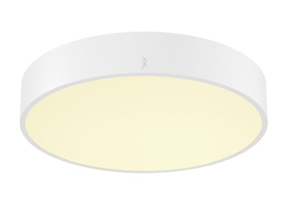 MEDO® PRO 40, Wand- und Deckenaufbauleuchte, rund, 3000/4000 K, 19 W, Phasenabschnitt, 80°, UGR <19, weiß