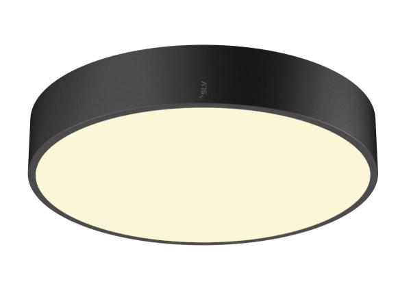 MEDO® PRO 40, Wand- und Deckenaufbauleuchte, rund, 3000/4000 K, 19 W, Phasenabschnitt, 110°, schwarz