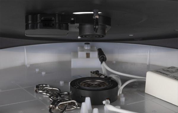 MEDO® PRO 60, Wand- und Deckenaufbauleuchte, rund, 3000/4000 K, 39 W, DALI, Touch, 80°, UGR <19, schwarz