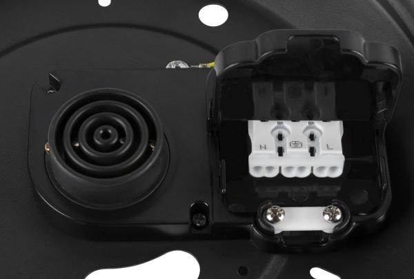 MEDO® PRO 60, Wand- und Deckenaufbauleuchte, rund, 3000/4000 K, 37 W, Phasenabschnitt, 110°, schwarz