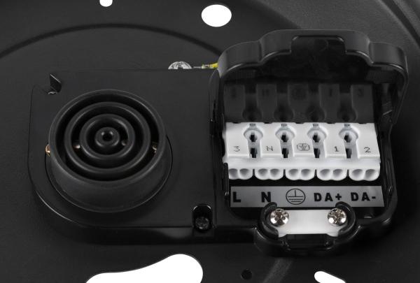 MEDO® PRO 90, Deckenaufbauleuchte, rund, 3000/4000 K, 75 W, DALI, Touch, 80°, UGR <19, schwarz