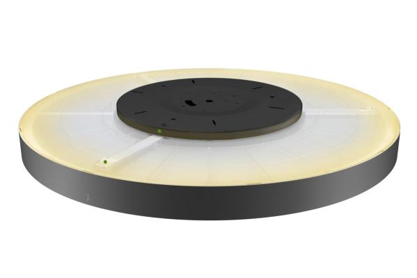 MEDO® PRO 90, Deckenaufbauleuchte, rund, 3000/4000 K, 74 W, Phasenabschnitt, 80°, UGR <19, schwarz