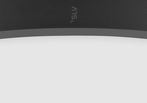 MEDO® PRO 90, Deckenaufbauleuchte, rund, 3000/4000 K, 74 W, Phasenabschnitt, 110°, schwarz