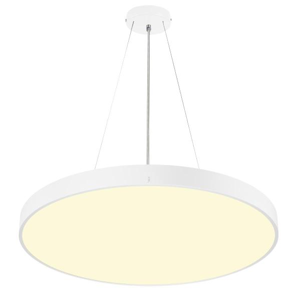 MEDO® PRO 90, Deckenaufbauleuchte, rund, 3000/4000 K, 74 W, Phasenabschnitt, 110°, weiß