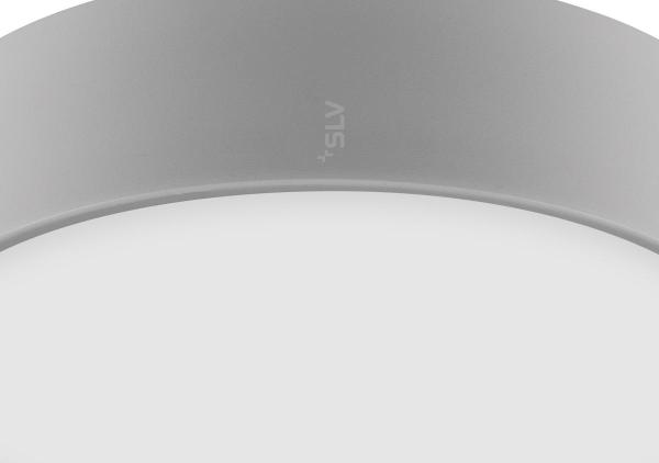 MEDO® 30, Wand- und Deckenaufbauleuchte, rund, 2700/3000/4000 K, 12 W, Phasenabschnitt, 110°, grau