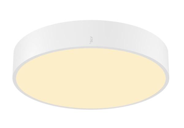 MEDO® 40, Wand- und Deckenaufbauleuchte, rund, 2700/3000/4000 K, 20 W, Phasenabschnitt, 110°, weiß