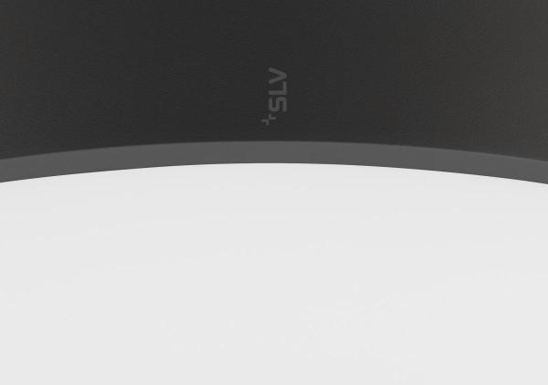 MEDO® 60, Wand- und Deckenaufbauleuchte, rund, 2700/3000/4000 K, 39 W, Phasenabschnitt, 110°, schwarz