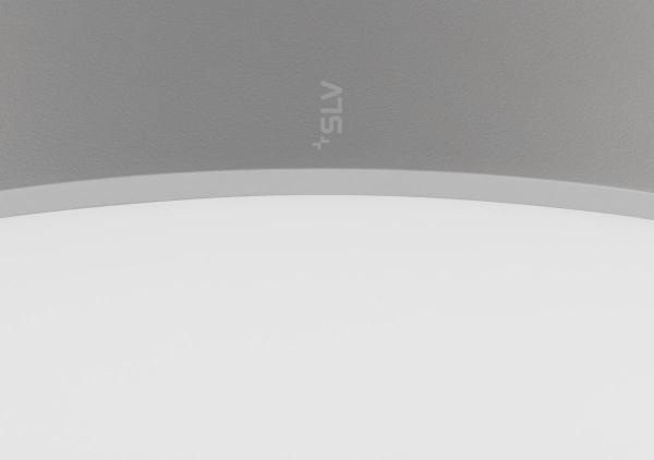 MEDO® 60, Wand- und Deckenaufbauleuchte, rund, 2700/3000/4000 K, 39 W, Phasenabschnitt, 110°, grau