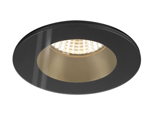 NEW TRIA® 68, Deckeneinbauring, D: 8.3 H: 3.55 cm, IP 65, inkl. Glas, schwarz