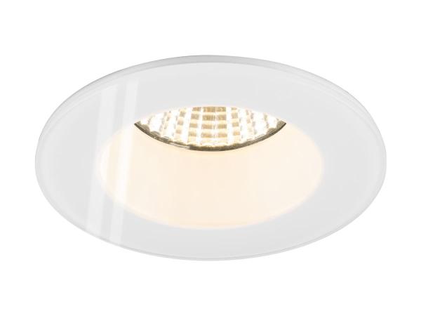 NEW TRIA® 68, Deckeneinbauring, D: 8.3 H: 3.55 cm, IP 65, inkl. Glas, weiß