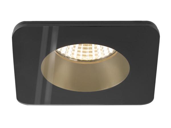 NEW TRIA® 68, Deckeneinbauring, L: 8.3 B: 8.3 H: 3.55 cm, IP 65, inkl. Glas, schwarz