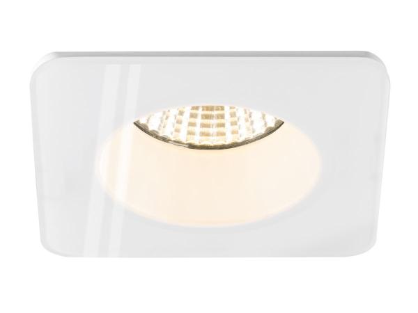 NEW TRIA® 68, Deckeneinbauring, L: 8.3 B: 8.3 H: 3.55 cm, IP 65, inkl. Glas, weiß