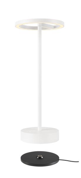 VINOLINA ONE, Tischleuchte, Akku, IP54, 2700 K, TOUCH, weiß