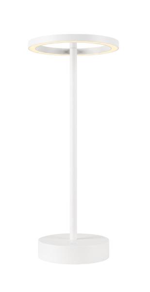 VINOLINA ONE, Tischleuchte, Akku, IP54, 2700 K, TOUCH, weiß