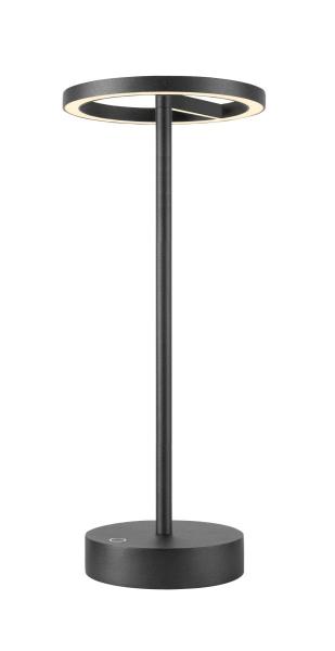 VINOLINA ONE, Tischleuchte, Akku, IP54, 2700 K, TOUCH, schwarz