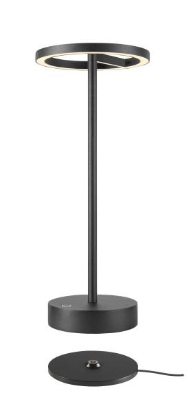 VINOLINA ONE, Tischleuchte, Akku, IP54, 2700 K, TOUCH, schwarz