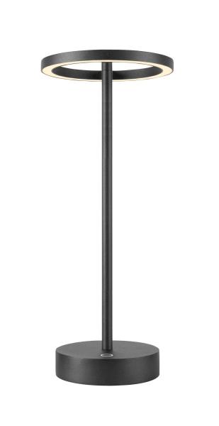 VINOLINA ONE, Tischleuchte, Akku, IP54, 2700 K, TOUCH, schwarz
