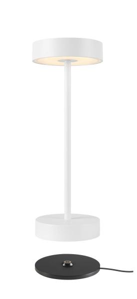VINOLINA, Tischleuchte, Akku, IP54, 2700/3000 K, TOUCH, weiß