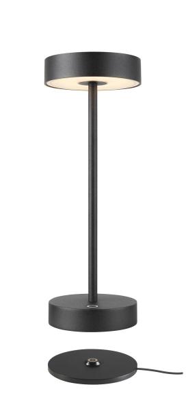 VINOLINA, Tischleuchte, Akku, IP54, 2700/3000 K, TOUCH, schwarz