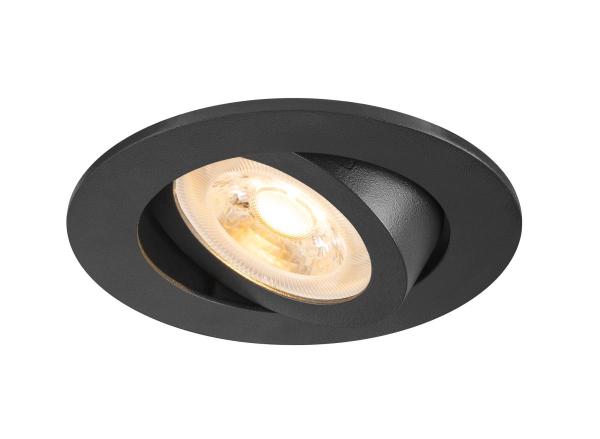 NEW TRIA® 68, Deckeneinbauleuchte, rund, max. 10 W GU10, schwarz