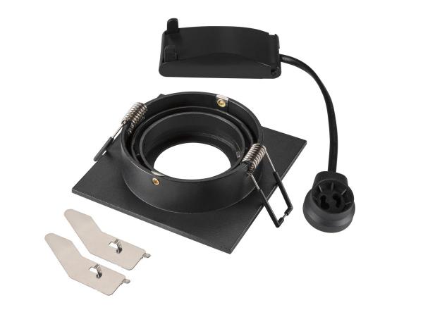 NEW TRIA® 75, Deckeneinbauleuchte, quadratisch, max. 10 W GU10, schwarz