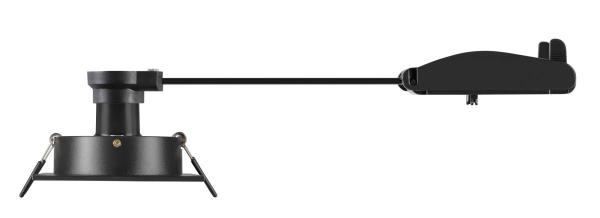 NEW TRIA® 75, Deckeneinbauleuchte, quadratisch, max. 10 W GU10, schwarz