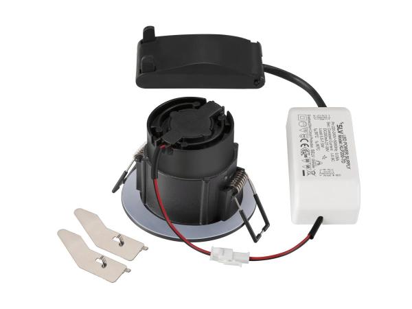 NEW TRIA® 68, Deckeneinbauleuchte, 2700 K, 38°, IP 20 / IP 65, rund, schwarz