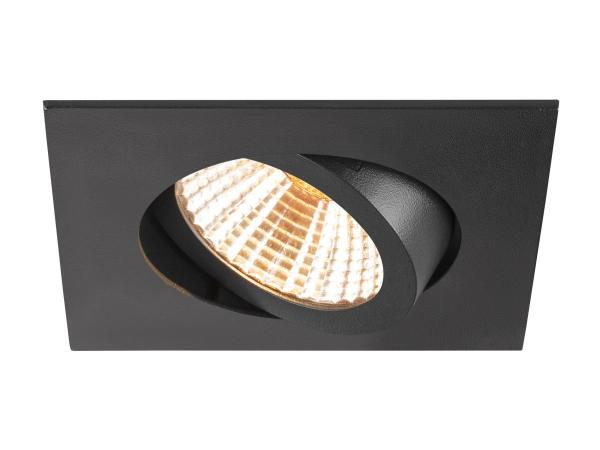 NEW TRIA® 68, Deckeneinbauleuchte, 1800-3000 K, 38°, IP 20, quadratisch, schwarz