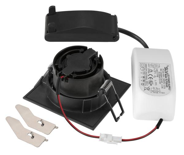 NEW TRIA® 68, Deckeneinbauleuchte, 1800-3000 K, 60°, IP 20, quadratisch, schwarz