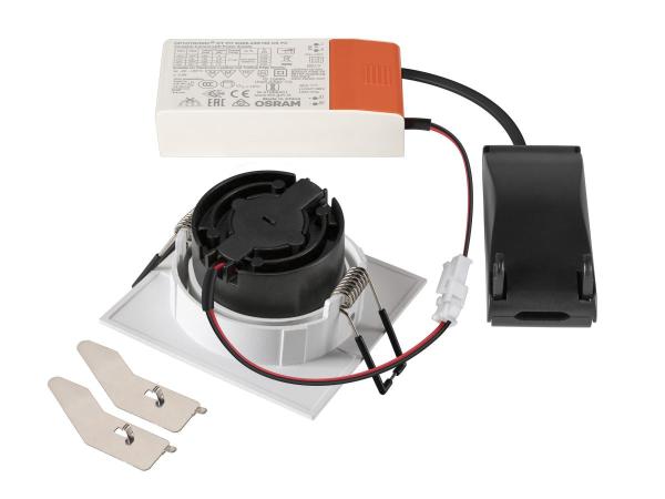 NEW TRIA® UNIVERSAL 68, Deckeneinbauleuchte, 2500/3000/4000 K, 38°, IP 20, quadratisch, weiß