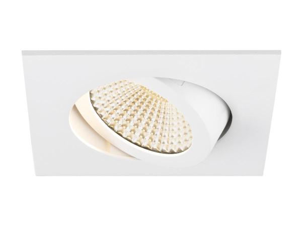 NEW TRIA® UNIVERSAL 68, Deckeneinbauleuchte, 2500/3000/4000 K, 60°, IP 20, quadratisch, weiß