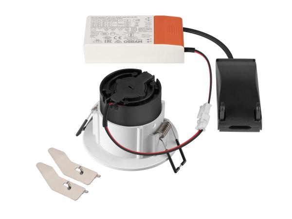 NEW TRIA® UNIVERSAL 68, Deckeneinbauleuchte, 2500/3000/4000 K, 38°, IP 20 / IP 65, rund, weiß