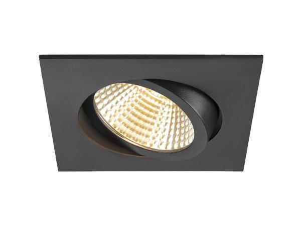 NEW TRIA® 95, Deckeneinbauring, L: 11 B: 11 H: 2.6 cm, IP 20, schwarz