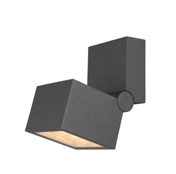 S-CUBE, Wand- und Deckenaufbauleuchte, 2700/3000 K, 15 W, PHASE, 80°, anthrazit