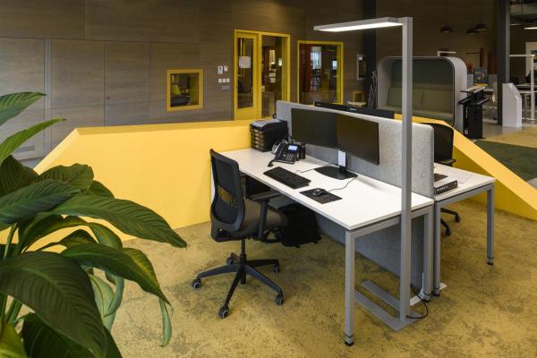 WORKLIGHT PRO, Stehleuchte, 100 W, 4000 K, Touch, grau