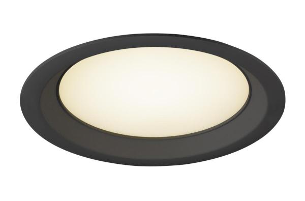 DOWNLIGHT V 200, leicht versenkte Abdeckung schwarz
