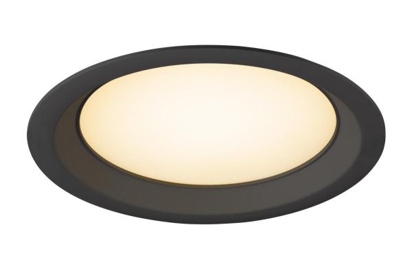 DOWNLIGHT V 200, leicht versenkte Abdeckung schwarz