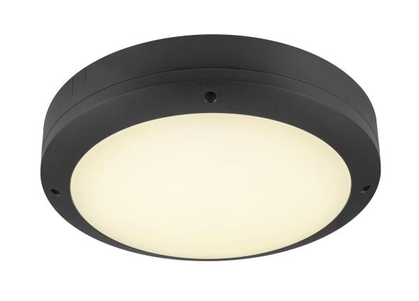 OUTDOOR BULKHEAD V 360 , 20 W 830/840/856 IP65 IK10, schwarz