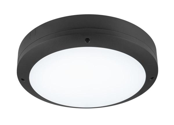 OUTDOOR BULKHEAD V 360, SENSOR 20W 830/840/856 IP65 IK10, schwarz