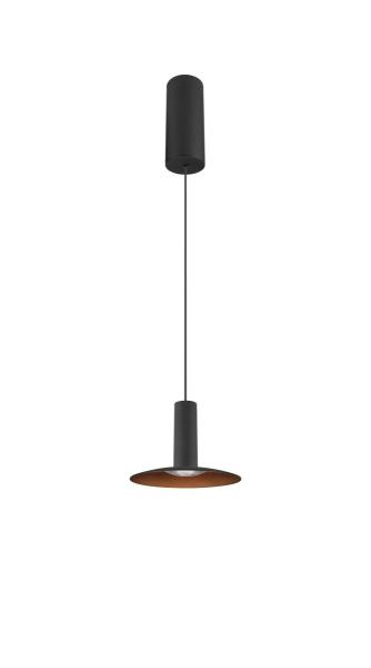 LALU®, Pendelleuchte, Led Base, Mix&Match, 150 cm, 9.5 W, 3000 K, PHASE, schwarz