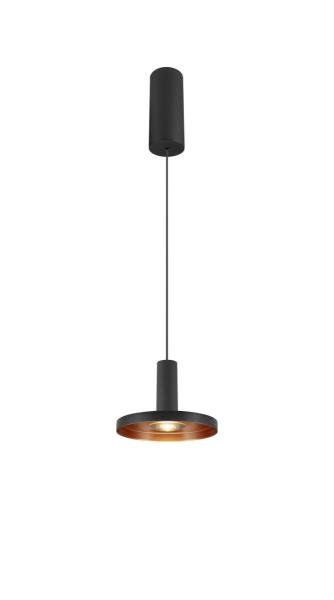 LALU®, Pendelleuchte, Led Base, Mix&Match, 150 cm, 9.5 W, 3000 K, PHASE, schwarz