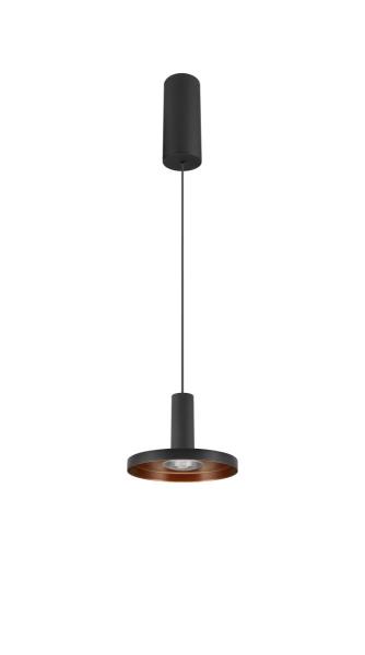 LALU®, Pendelleuchte, Led Base, Mix&Match, 150 cm, 9.5 W, 3000 K, PHASE, schwarz