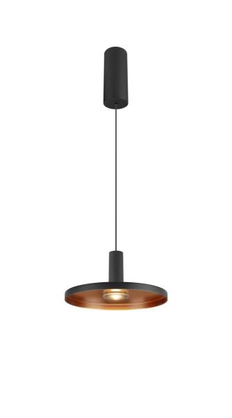 LALU®, Pendelleuchte, Led Base, Mix&Match, 150 cm, 9.5 W, 3000 K, PHASE, schwarz