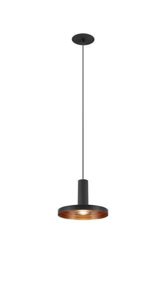 LALU®, Pendelleuchte, Led Base, Einbau, Mix&Match, 150 cm, 9.5 W, 3000 K, PHASE, schwarz