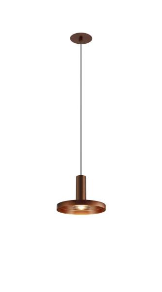 LALU®, Pendelleuchte, Led Base, Einbau, Mix&Match, 150 cm, 9.5 W, 3000 K, PHASE, bronze