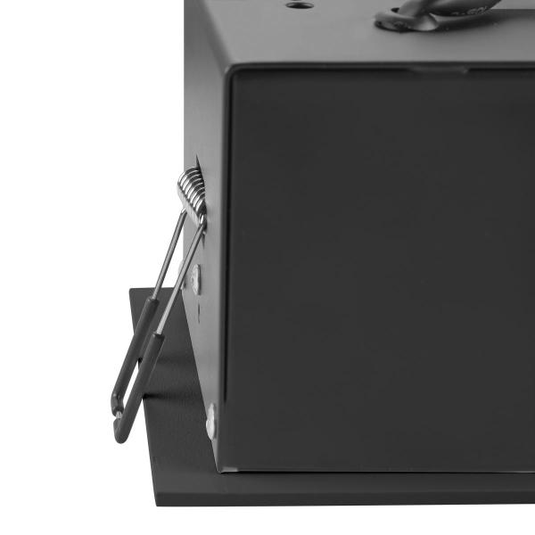 KADUX, Deckeneinbauleuchte, single, 3000 K, 38°, IP 20, quadratisch, schwarz